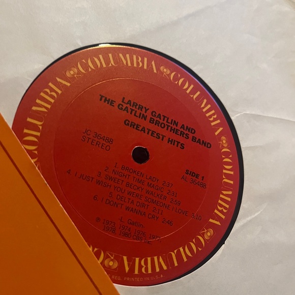 Larry Gatlin and the Gatlin Brothers Band “ Greatest Hits . LP Vinyl Record - Picture 3 of 5